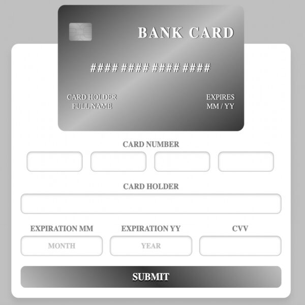 silver bank card for woo