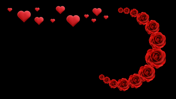 Roses hearts Wallpaper for desktop